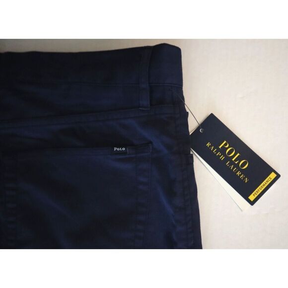 Polo Ralph Lauren Men Sz 34x32 Navy Blue Performance Golf Tailored Fit Pants - Picture 9 of 11